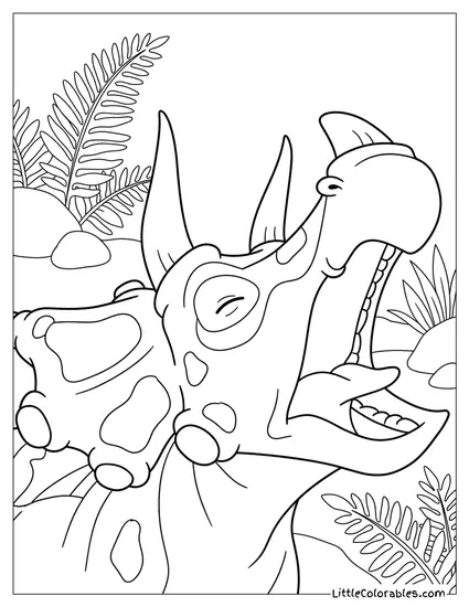 Daddy Topps Yawning Coloring Page