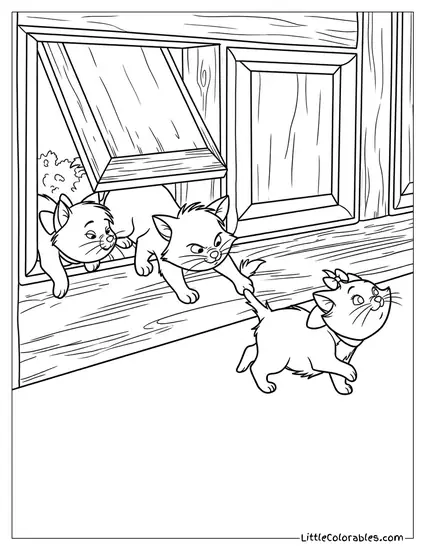 Marie Toulouse Berlioz Walking Through Doorway Coloring Page