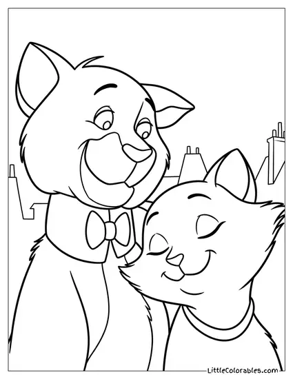 Thomas Omalley And Duchess Together Coloring Page