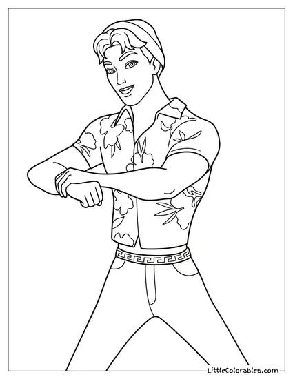 Abby Dancing Coloring Page