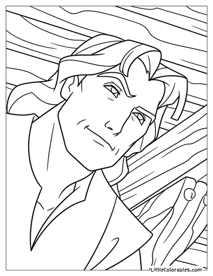 Captain John Smith Smiling Coloring Page