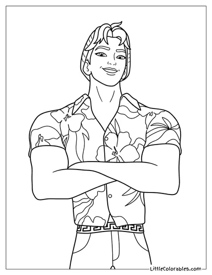 Crossing Arms and Laughing Abby Coloring Page