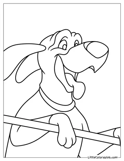 Kurt Russel Playfully Sticking Tongue Out Coloring Page