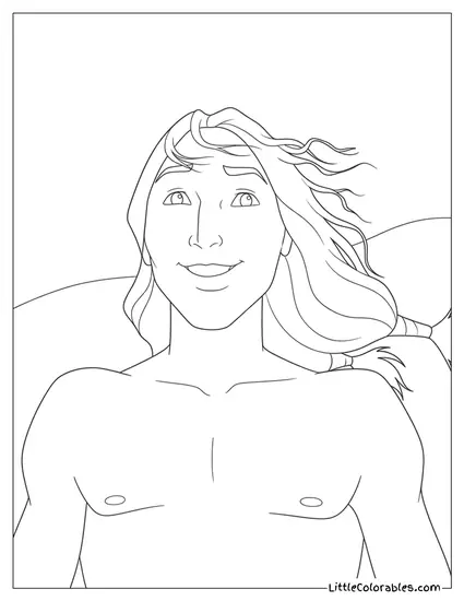 Little Creek From Spirit Looking Happy Coloring Page
