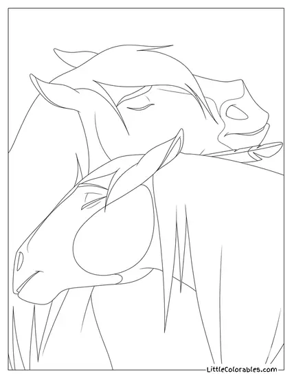 Spirit Hugging Rain Coloring Page