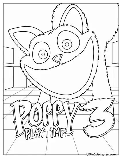 Catnap Poppy Playtime Poster Chapter 3 Coloring Page
