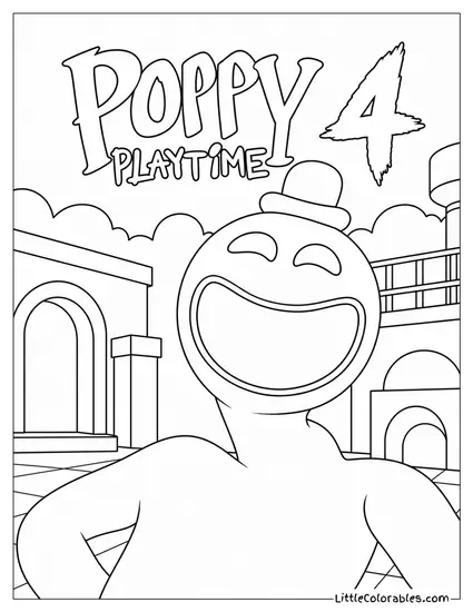 Poppy Playtime Part 5 Banner Coloring Page