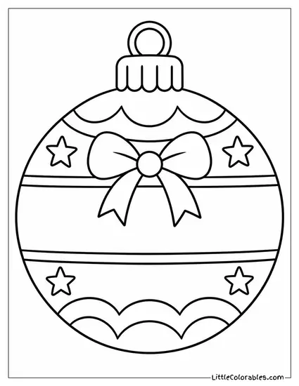 Personalized Ornament with a Name Written in Script Coloring Page