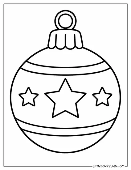 Wooden Ornament Carved with a Star Design Coloring Page